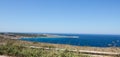 Stretch of coastline near otranto, italy.